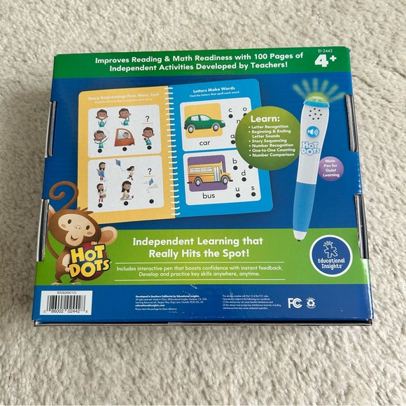 Preschool Essentials Reading & Math Workbook - Blue - Picture 2 of 3